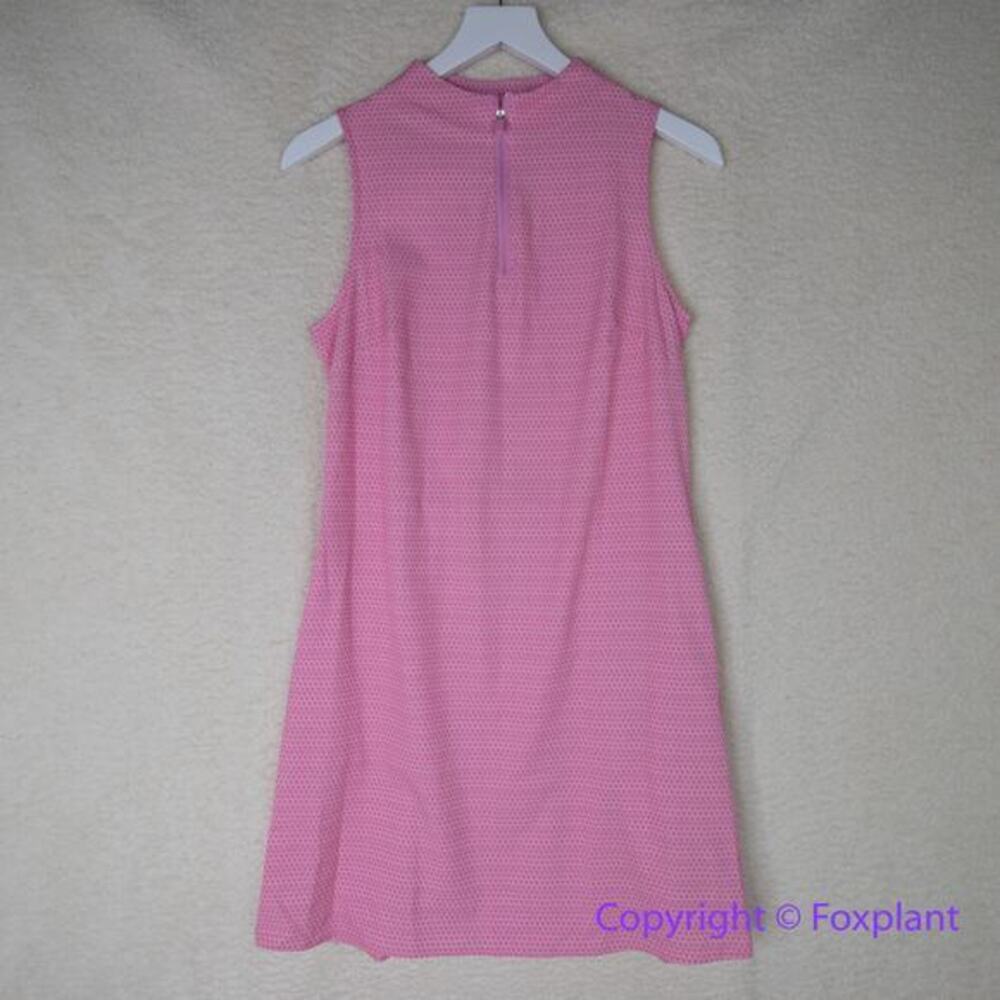 New!‎ Vineyard Vines Sleeveless Golf Dress Pink Cloud forest Geo, size XS